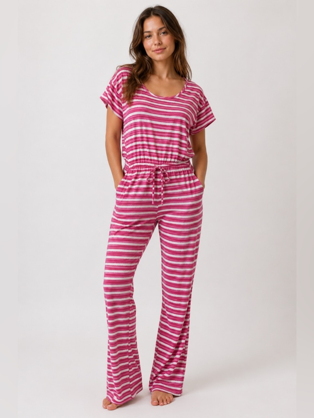 Mukluks Stripe Jumper Maxi Medium NWOT Elastic Waist